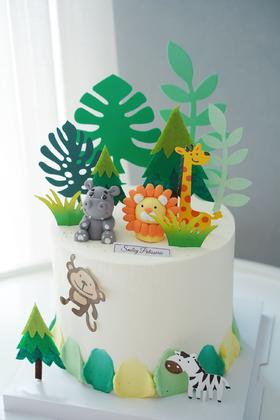 主题奶油蛋糕 | 鲜果原味奶油 - 动物乐园