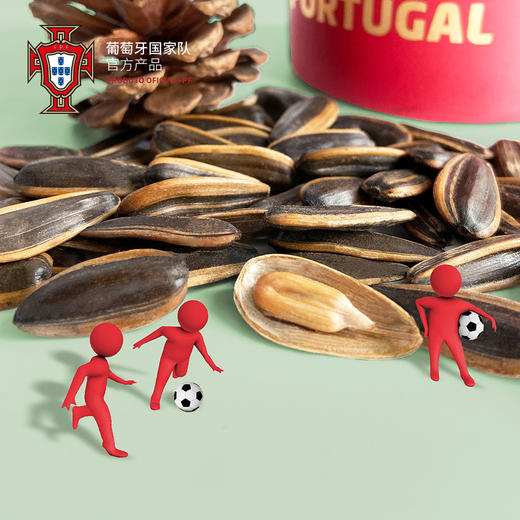 葡萄牙国家队官方商品丨焦糖瓜子礼盒零食 C罗球星收藏款铁盒罐装 商品图3