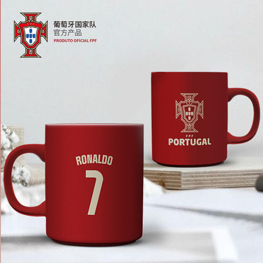 葡萄牙国家队官方商品 | 陶瓷马克杯 C罗B费球衣印号款纪念水杯子 商品图4
