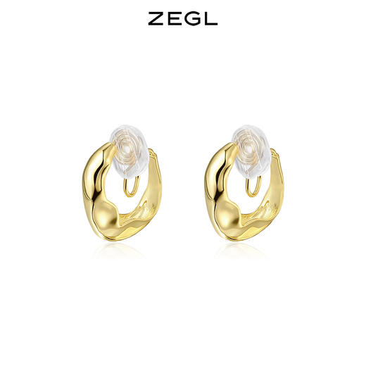 ZEGL复古无耳洞耳夹女2021年新款潮夏季耳环设计感小众冷淡风耳饰 商品图0