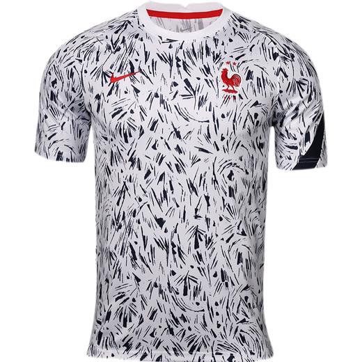 小李子NIKE/耐克欧洲杯法国队足球训练短袖热身服男子CD2578-100 商品图0