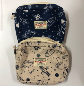 HUJI祤集Motley收纳包插画宇宙飞船