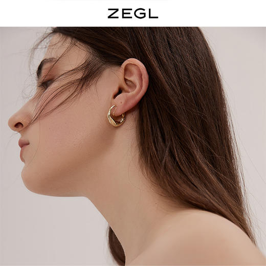 ZEGL复古无耳洞耳夹女2021年新款潮夏季耳环设计感小众冷淡风耳饰 商品图3