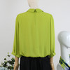 FOCALS福柯斯女装夏季新款翻领时尚气质纯色九分袖衬衫20BN101YG 商品缩略图2