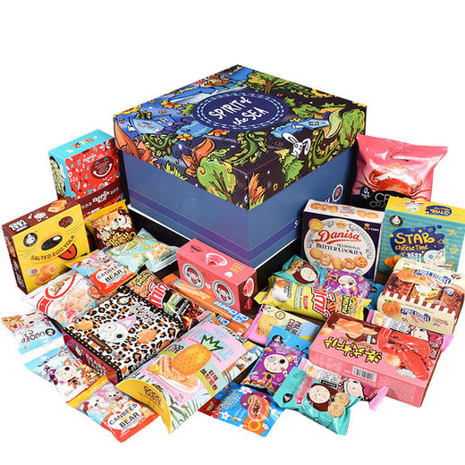 【食品酒水】多尔猫组合一整箱超大吃货混装儿童猪饲料零食大礼包 商品图2