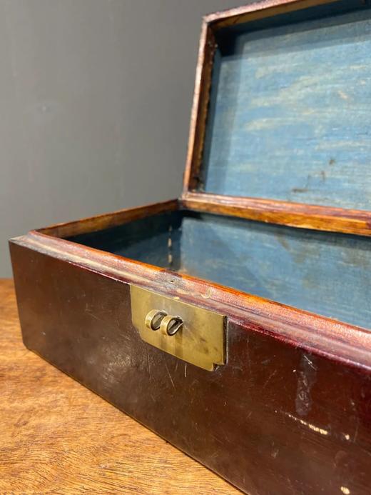 精工绷牛皮老文房收纳盒， 顺丰包邮 商品图11