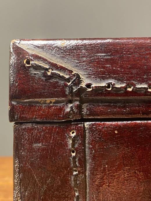 精工绷牛皮老文房收纳盒， 顺丰包邮 商品图8