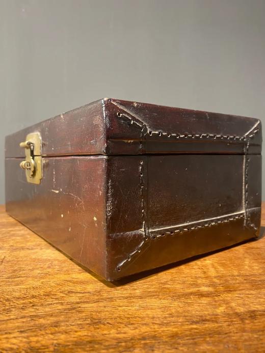 精工绷牛皮老文房收纳盒， 顺丰包邮 商品图10