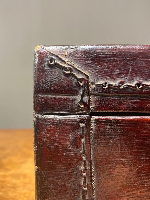 精工绷牛皮老文房收纳盒， 顺丰包邮 商品图6