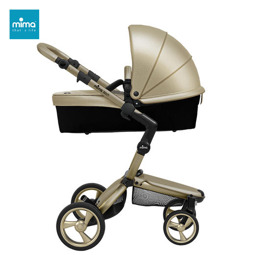 西班牙mima xari【限量款】香槟金 软减震婴儿推车可坐可躺可折叠高景观推车 商品图0