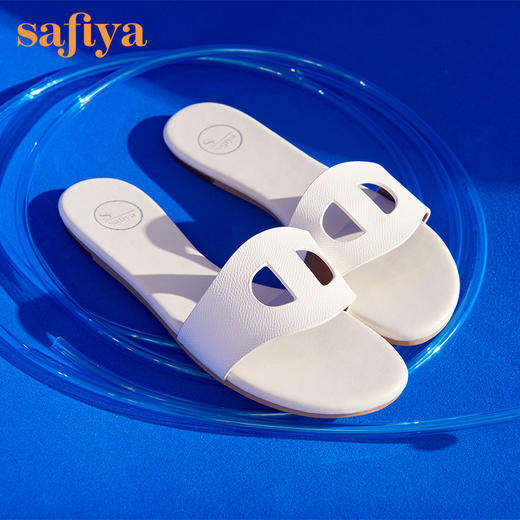 Safiya索菲娅猪鼻子休闲平底拖鞋夏季糖果色沙滩拖SF12110110 商品图2