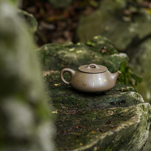 龙德堂陶艺 汤宣武《令瓢之谷雨》原矿青段 220cc 库存请咨询客服 商品图2