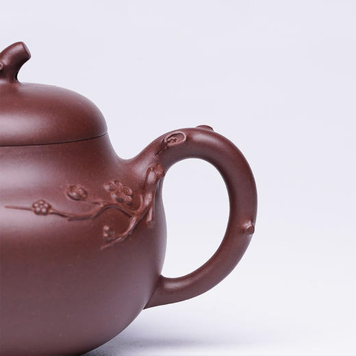 龙德堂陶艺 陈宗宝制 《寒香》原矿紫泥 270cc 库存请咨询客服 商品图4