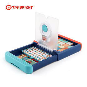 Topbright特宝儿 数字三国竞速华容道3合1游戏棋滑动拼图儿童益智思维训练玩具逻辑小学生