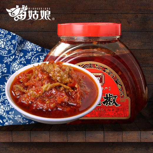 “苗姑娘”牌风味肉丝泡椒750g/桶 贵州特产 下饭菜 商品图0