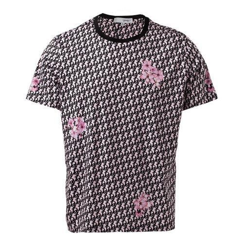 DIDIBOY/迪迪博迩男士短袖T恤樱花圆领T恤印花棉T时尚活力潮流百搭T恤衫套头衫 商品图0