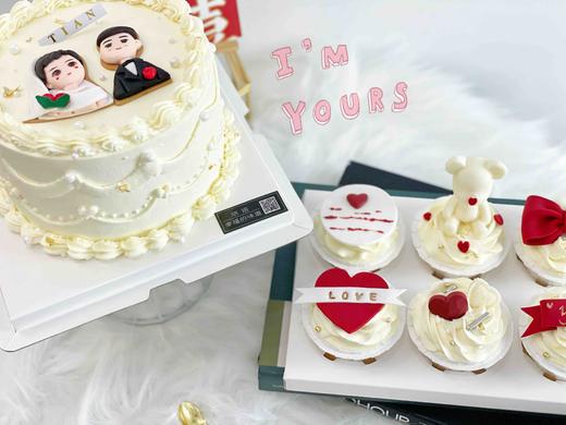 情侣、纪念日主题：杯子蛋糕，口感和颜值缺一不可，爱和期待，520、情人节、七夕必选，需提前24小时以上预订 商品图2