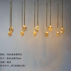 10头黄金叶吊灯【运费自理】