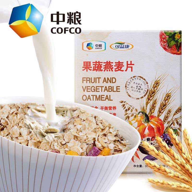 中粮可益康 果蔬燕麦片350g*2 20042004100586