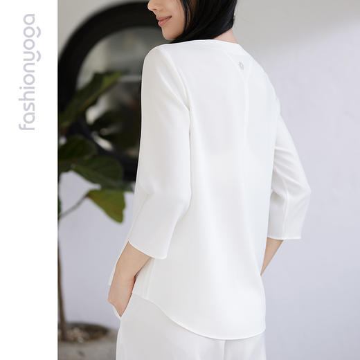 凡圣瑜伽褶裥V领中国风禅意长袖 FM11320 商品图1