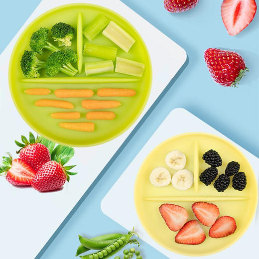 Olababy 美国欧拉宝贝吸底餐盘硅胶JHG 商品图1