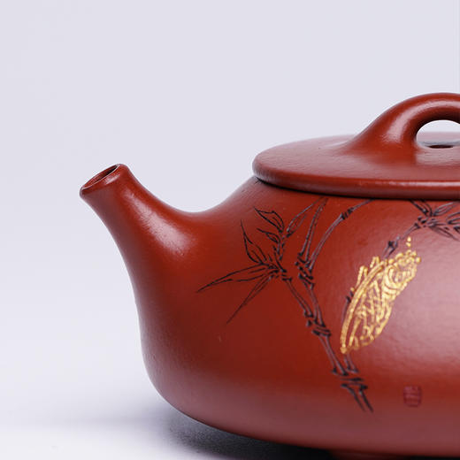 龙德堂陶艺 汤宣武《令瓢之立夏》原矿大红袍 160cc 库存请咨询客服 商品图4