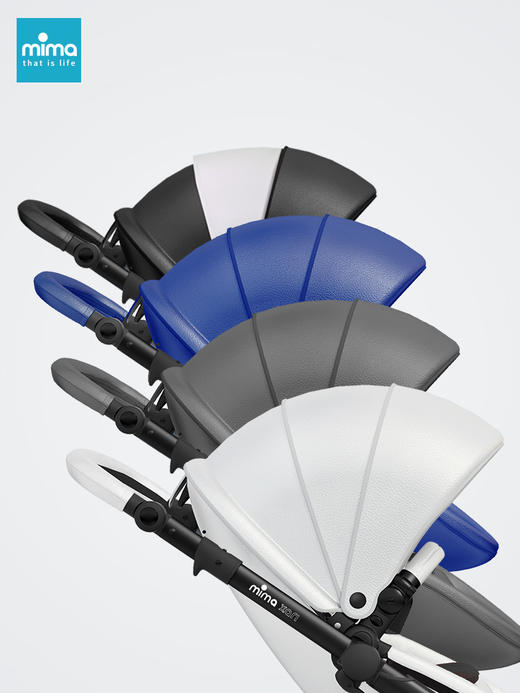 西班牙mima xari高景观婴儿推车可坐可躺双向宝宝推车避震婴儿车 商品图2