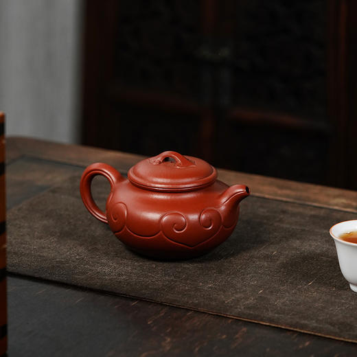 龙德堂陶艺 吴水勤制 《仿古如意》原矿大红袍 270cc 库存请咨询客服 商品图1