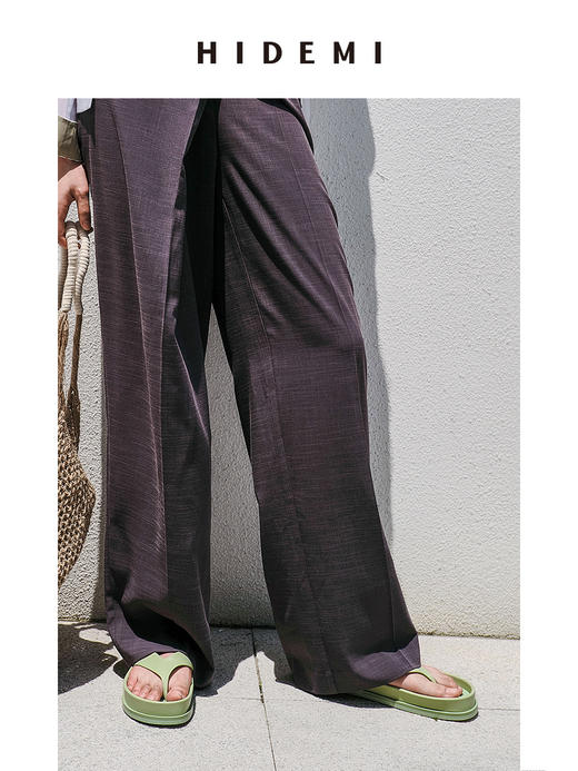 HIDEMI人字形简约厚底拖鞋 商品图14