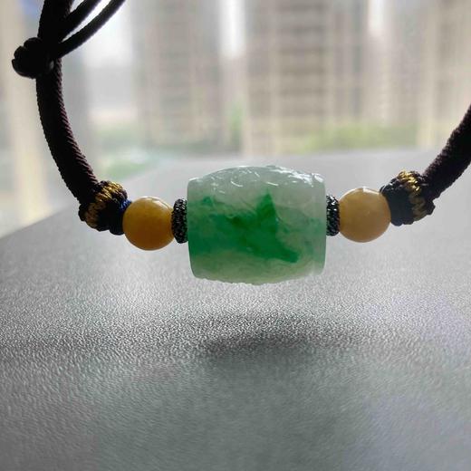 糯冰种阳绿翡翠路路通手绳 商品图8