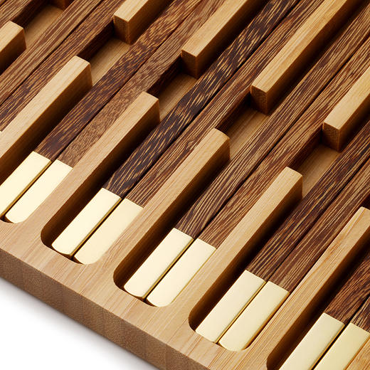 赫曼德 著贺-家宴套装10双 鸡翅木+炭化竹 商品图1