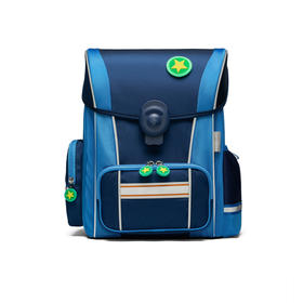 新秀丽低年级男孩轻量定型护脊减负内里抗菌面料翻盖学生书包 TU6