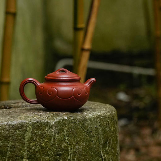 龙德堂陶艺 吴水勤制 《仿古如意》原矿大红袍 270cc 库存请咨询客服 商品图2