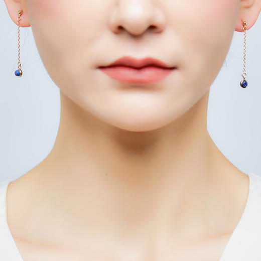 醍醐 阿里星空系列 青金石 健康石 星点 耳饰 商品图1