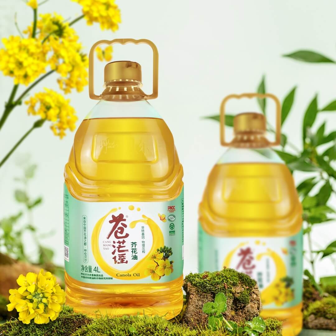 不饱和脂肪酸92.8% 生态芥花油 4L/瓶
