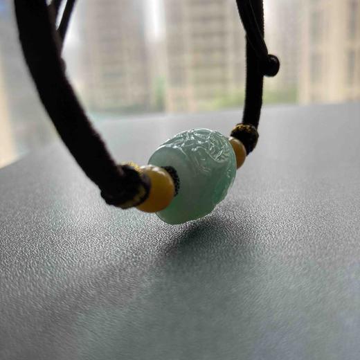 糯冰种阳绿翡翠路路通手绳 商品图9