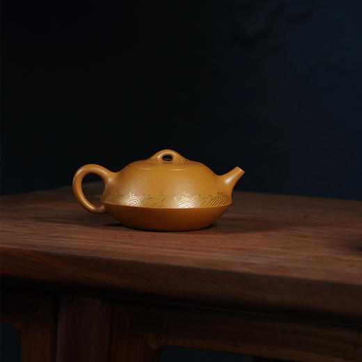 龙德堂陶艺 汤宣武制 《如意芳菲》 原矿黄金段 220cc 库存请咨询客服 商品图1