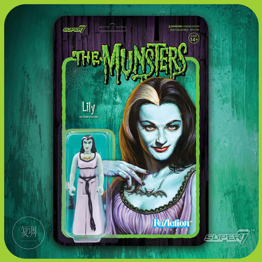 现货 Super7 明斯特一家 Munsters ReAction 3.75 挂卡 商品图5