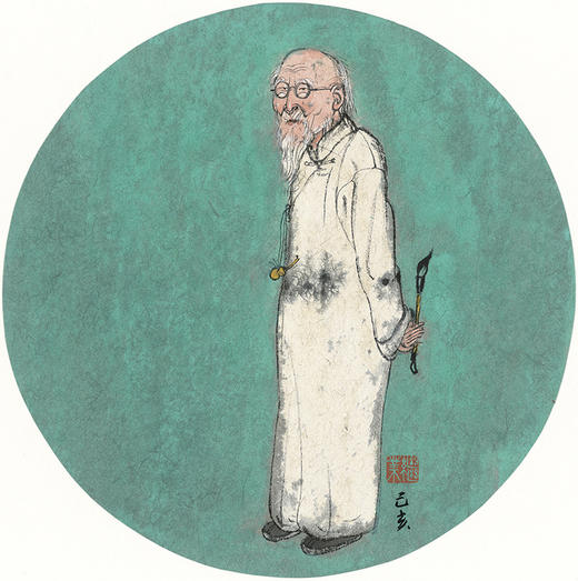 薛继业水墨高精微喷版画35*35有框客厅卧室卫生间走廊装饰画 商品图1