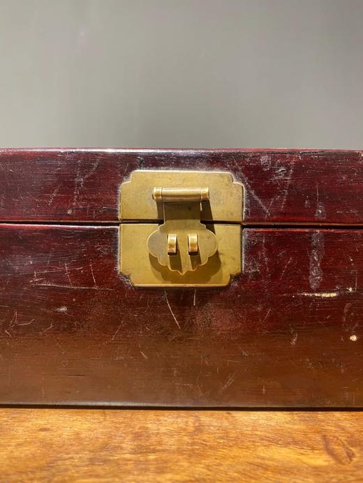 精工绷牛皮老文房收纳盒， 顺丰包邮 商品图9