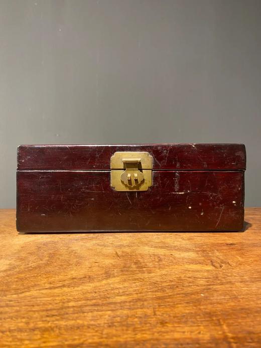 精工绷牛皮老文房收纳盒， 顺丰包邮 商品图1