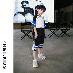 【男童套装】夏款中大童夏季运动两件套上衣裤子