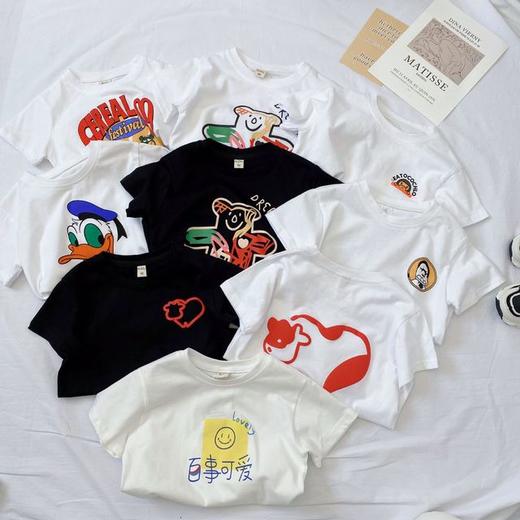 【儿童T恤】夏季卡通棉质透气半袖儿童T恤 商品图2