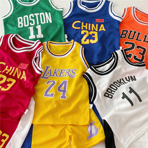 【儿童篮球服套装】夏款儿童篮球服套装 商品图0