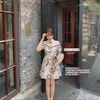 【金蘑菇菇 花间酒 国风系列】旗袍改良年轻款中长款碎花连衣裙女 商品缩略图12