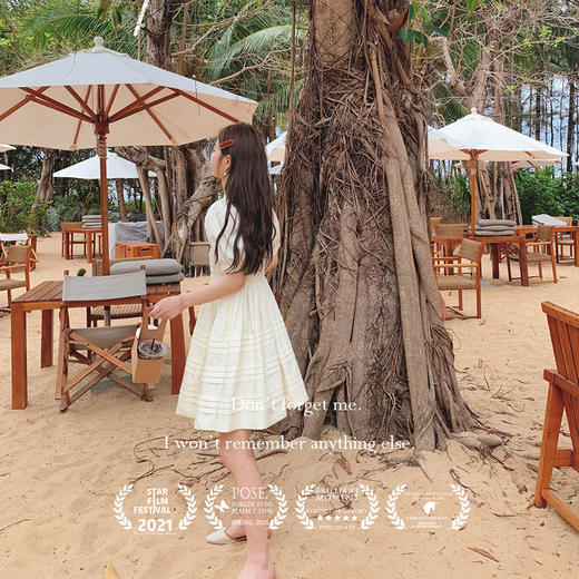 【金蘑菇菇 英国梨与小苍兰】绣花法式可爱复古设计感连衣裙 商品图1