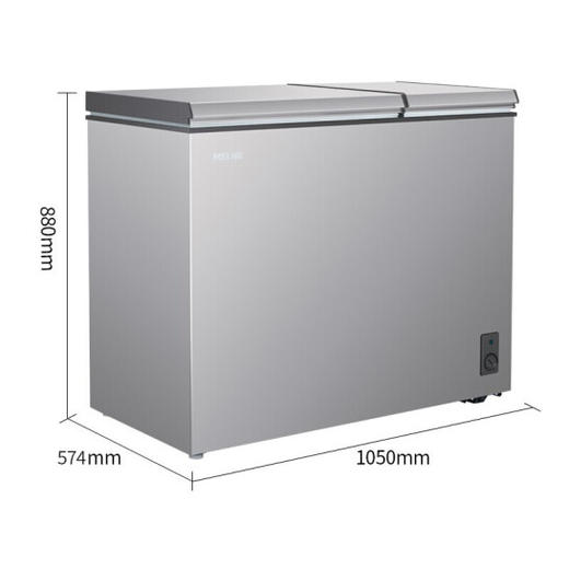 美菱(MELING)（202513
）221升 家用商用冰柜 双箱双温冷柜 一级能效 双开门 节能冷藏冷冻卧式冰箱 BCD-221DT 商品图3