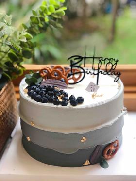 男士简洁奶油蛋糕 下单前请仔细阅读商品详情