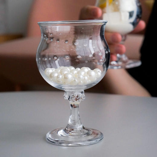 日本 小林亮二 圆点系列 玻璃杯 高足杯 甜品杯 商品图6