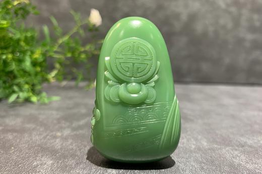 【御珠宫坊·传承系列】碧玉财神挂件 商品图3